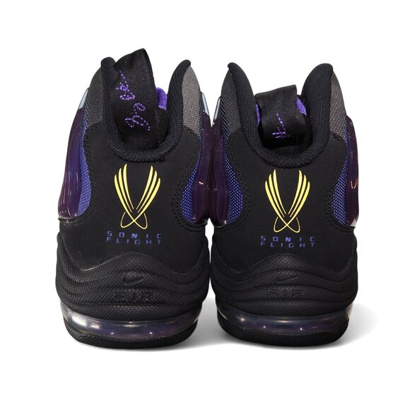 Nike Sonic Flight 'Black Purple Venom' Men's 11 Basketball 641333-001 - Picture 5 of 11
